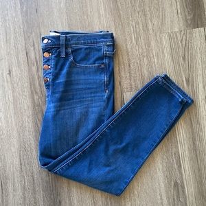 Madewell 10” High Rise Skinny Jeans - Size 29
